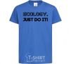 Kids T-shirt Ecology Just do it royal-blue фото