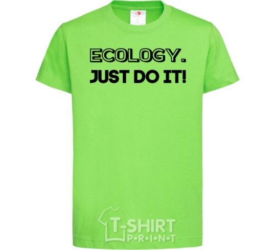 Kids T-shirt Ecology Just do it orchid-green фото