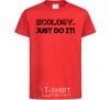 Kids T-shirt Ecology Just do it red фото