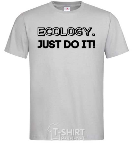 Мужская футболка Ecology Just do it Серый фото