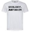 Мужская футболка Ecology Just do it Белый фото