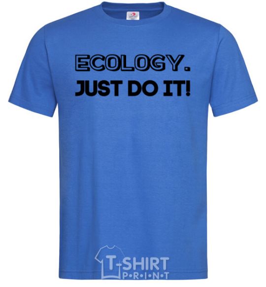 Мужская футболка Ecology Just do it Ярко-синий фото