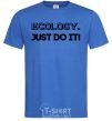 Мужская футболка Ecology Just do it Ярко-синий фото