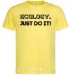 Мужская футболка Ecology Just do it Лимонный фото
