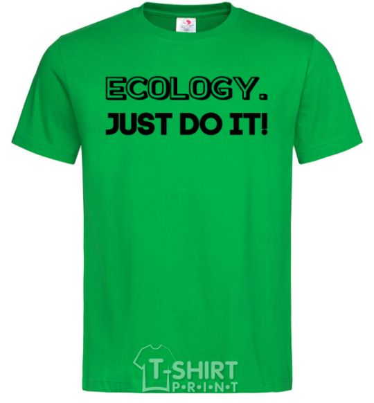 Мужская футболка Ecology Just do it Зеленый фото