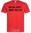 Мужская футболка Ecology Just do it Красный фото