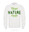 Sweatshirt Nature's inscription White фото