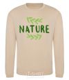 Sweatshirt Nature's inscription sand фото