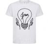 Kids T-shirt Green light White фото