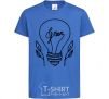 Kids T-shirt Green light royal-blue фото