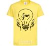 Kids T-shirt Green light cornsilk фото