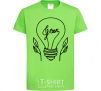 Kids T-shirt Green light orchid-green фото