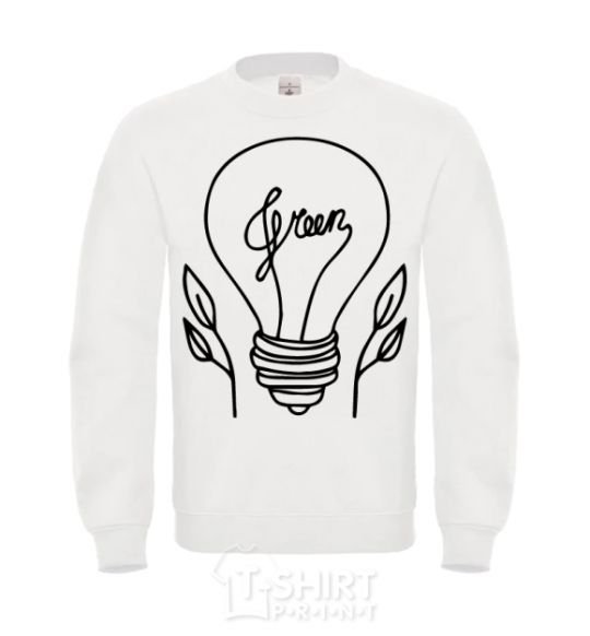 Sweatshirt Green light White фото