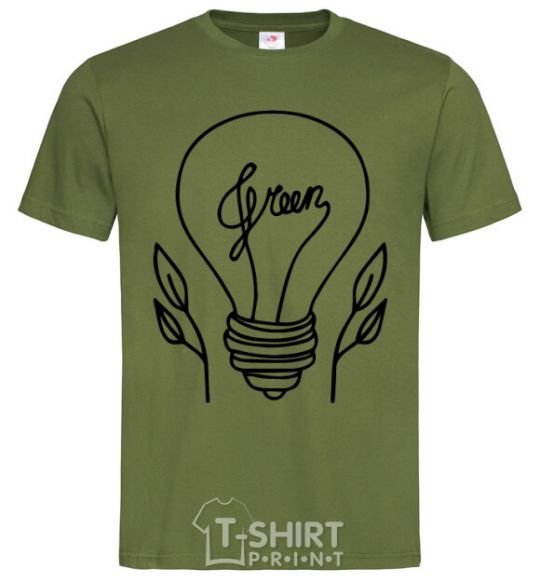 Men's T-Shirt Green light millennial-khaki фото