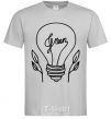 Men's T-Shirt Green light grey фото