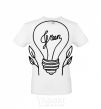 Men's T-Shirt Green light White фото