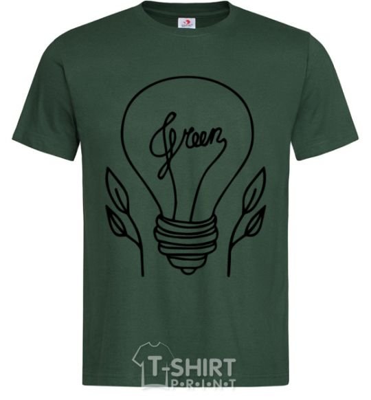 Men's T-Shirt Green light bottle-green фото