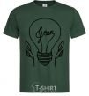 Men's T-Shirt Green light bottle-green фото