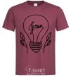 Men's T-Shirt Green light burgundy фото