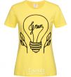 Women's T-shirt Green light cornsilk фото