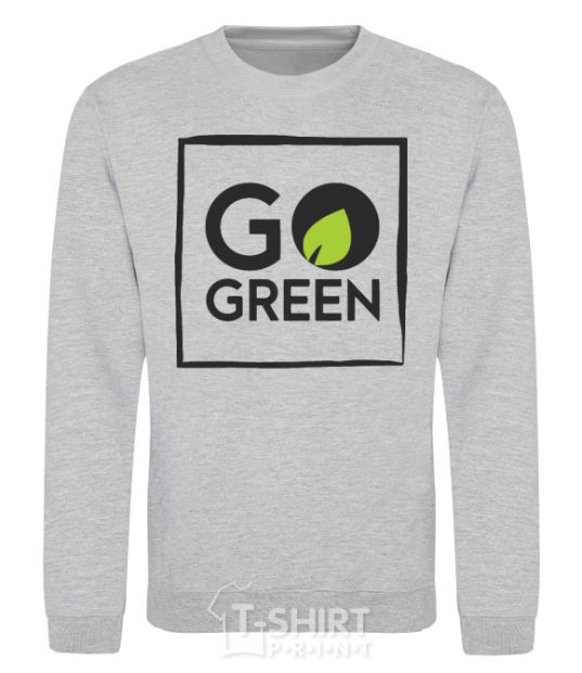 Sweatshirt Go green sport-grey фото