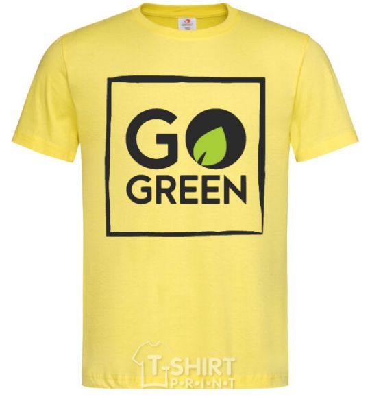 Мужская футболка Go green Лимонный фото