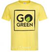 Мужская футболка Go green Лимонный фото