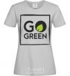 Women's T-shirt Go green grey фото