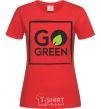 Women's T-shirt Go green red фото