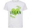 Kids T-shirt Vegan White фото