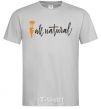 Men's T-Shirt All natural carrot grey фото