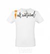 Men's T-Shirt All natural carrot White фото