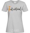 Women's T-shirt All natural carrot grey фото