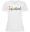 Women's T-shirt All natural carrot White фото