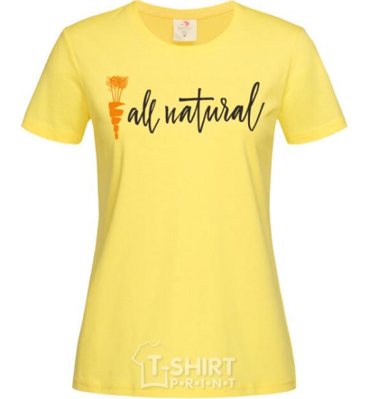 Women's T-shirt All natural carrot cornsilk фото