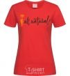 Women's T-shirt All natural carrot red фото