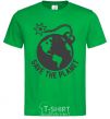 Men's T-Shirt Save the planet bomb kelly-green фото