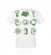 Men's T-Shirt Eco prints White фото