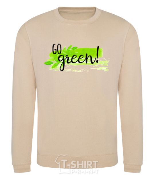 Sweatshirt Go green leaf sand фото