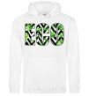 Men`s hoodie ECO print White фото