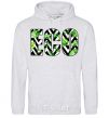 Men`s hoodie ECO print sport-grey фото