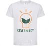 Kids T-shirt Save energy White фото