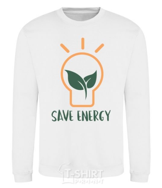 Sweatshirt Save energy White фото