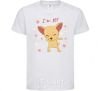 Kids T-shirt I'm ten dog White фото