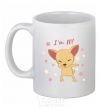 Ceramic mug I'm ten dog White фото