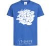 Kids T-shirt Fishes royal-blue фото