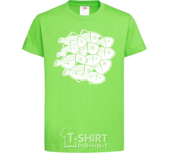 Kids T-shirt Fishes orchid-green фото