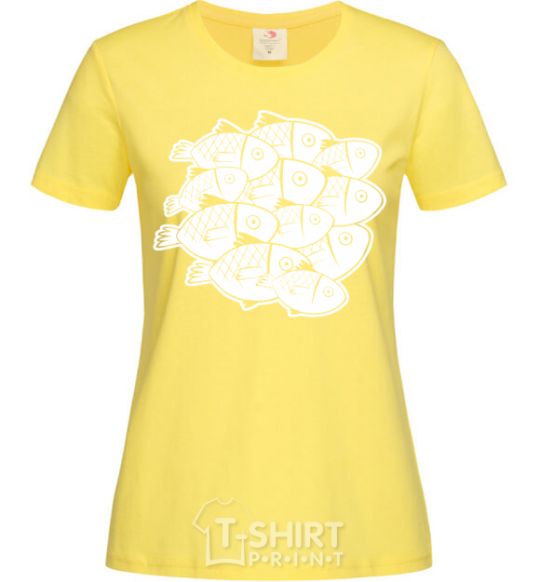 Women's T-shirt Fishes cornsilk фото