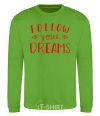 Sweatshirt Follow your dreams orchid-green фото