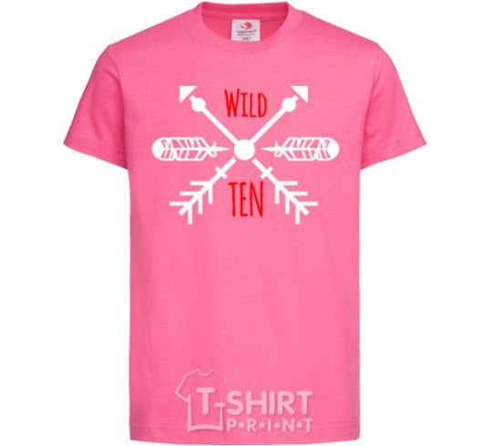 Детская футболка Wild ten boho Ярко-розовый фото